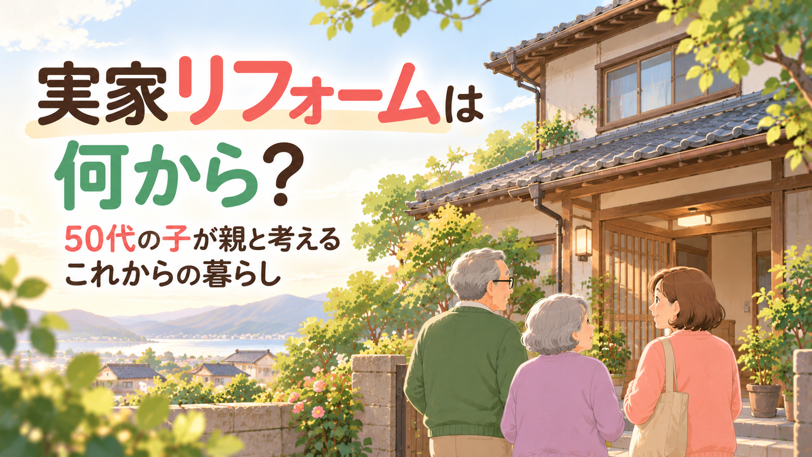 実家リフォームは何から？50代の子が親と考える終活とこれからの暮らし
